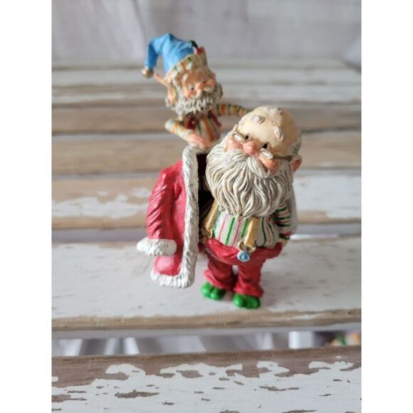 Enesco seamer Santa elf village Sandi zimnicki vintage - Picture 1 of 7